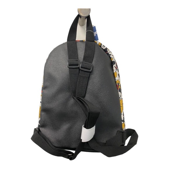 NWT Disney Mickey Mouse Backpack All Over Print Nylon Zip Unisex Adult Kids